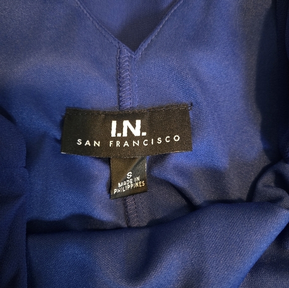 NWT IN San Francisco Beaded Shift Dress Royal Blue Size Small - Picture 5 of 9